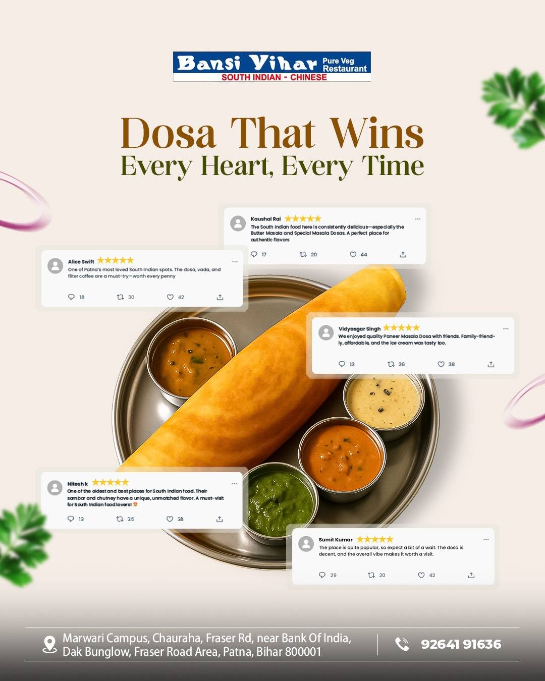 Bansi Vihar Restaurant menu