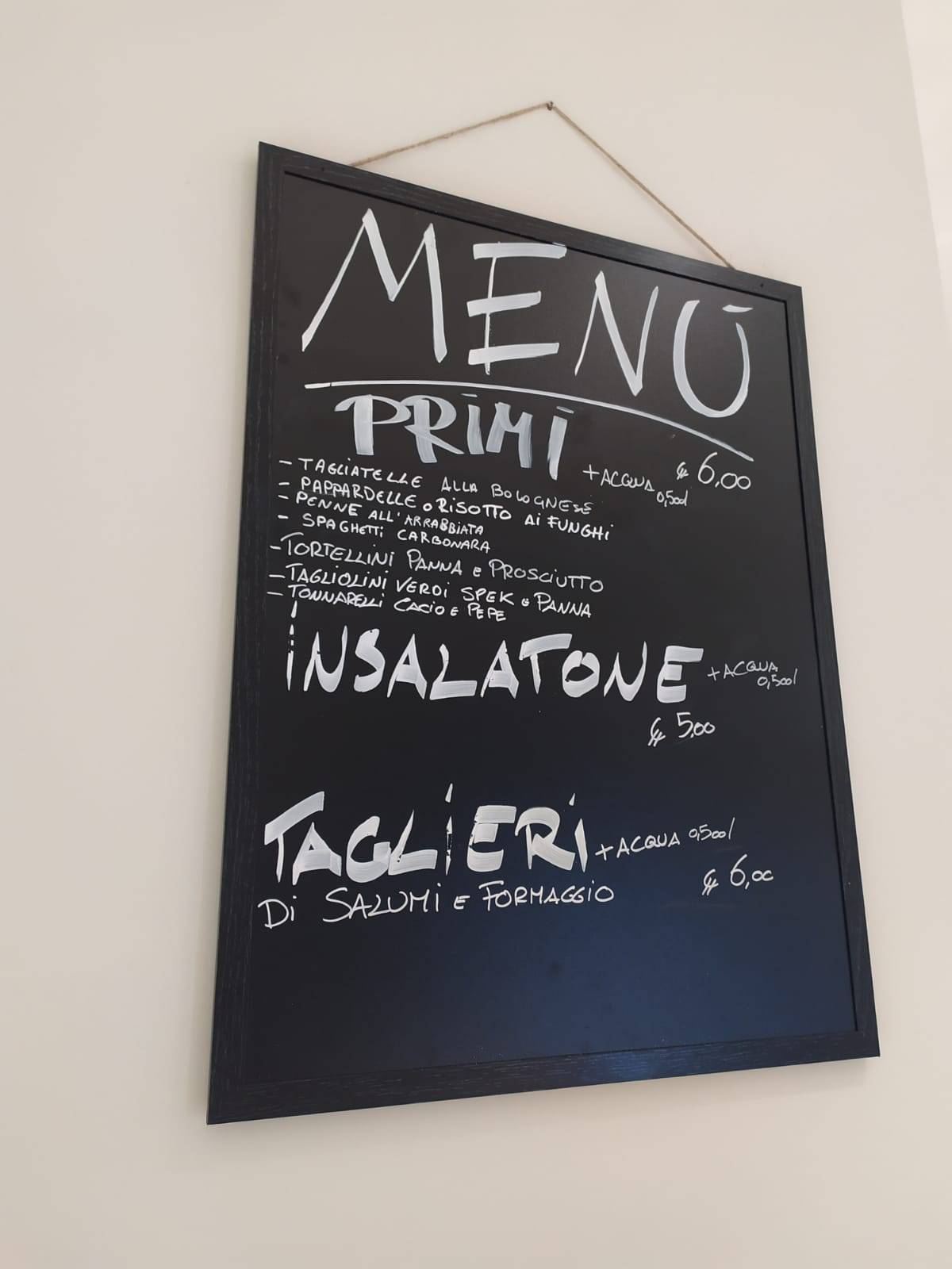 Menu di Bar Due Tigli 