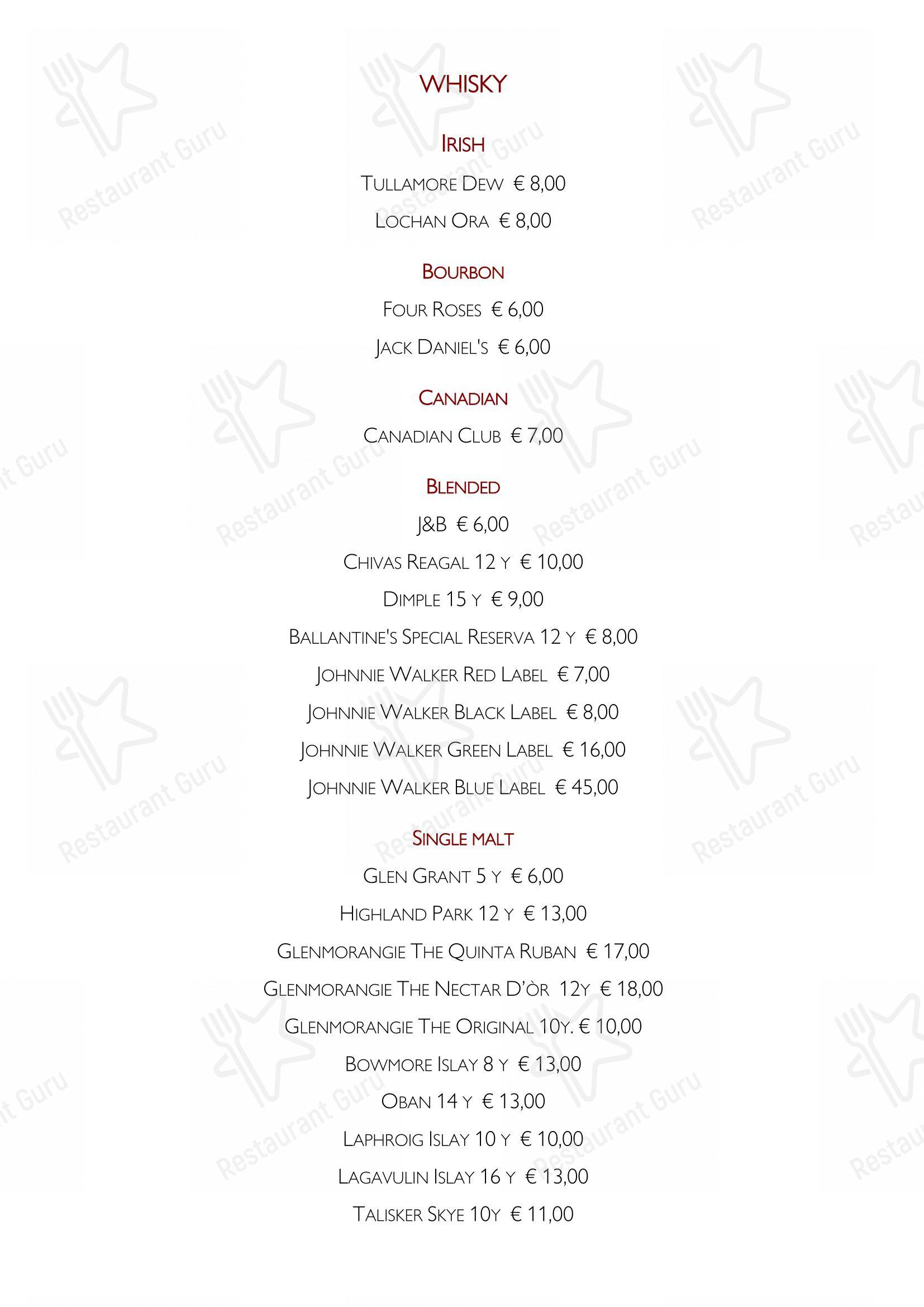 Menu di Bar Italia 1920 - Salò - Menu