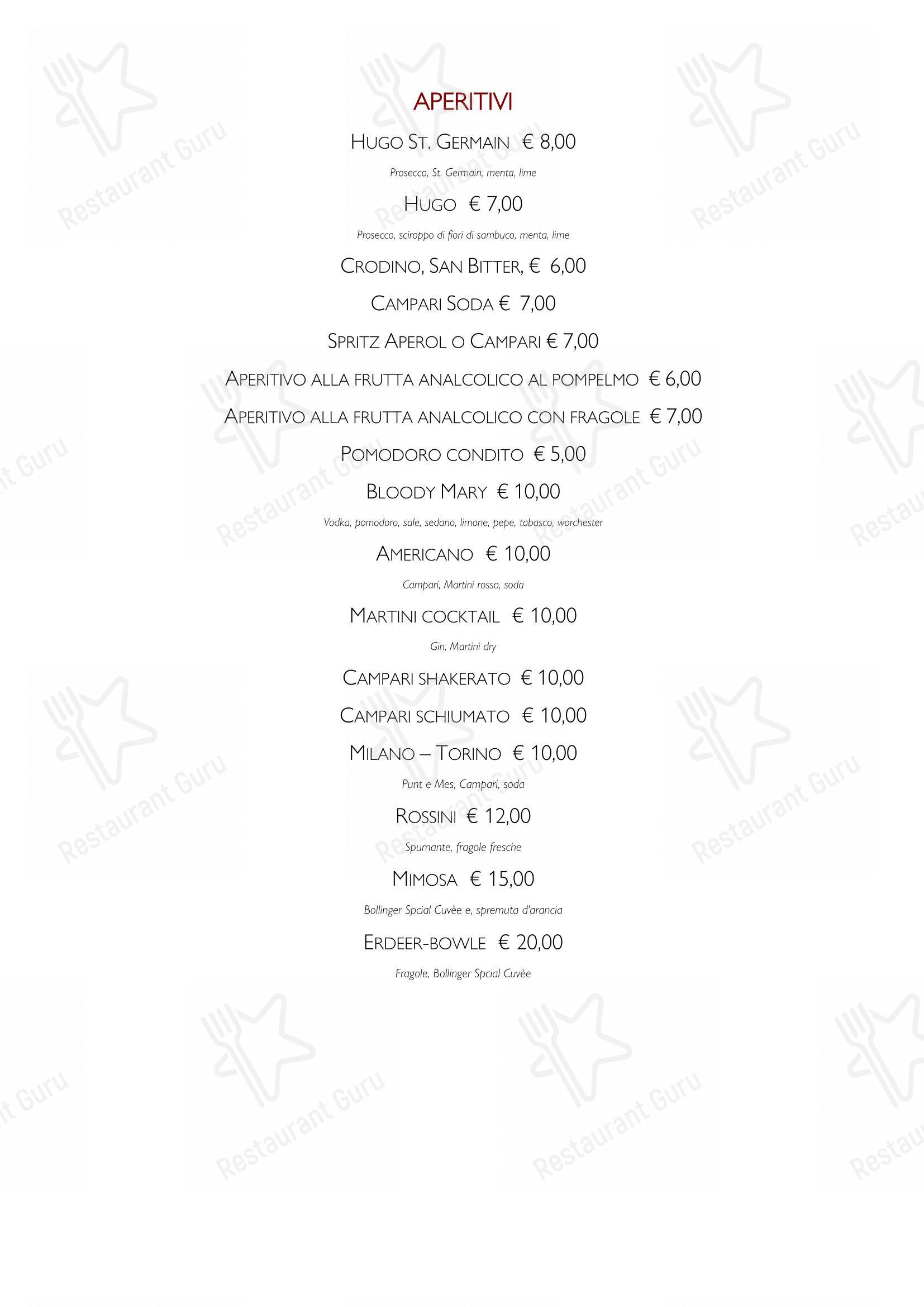 Bar Italia 1920 - Salò in Salò - Menu