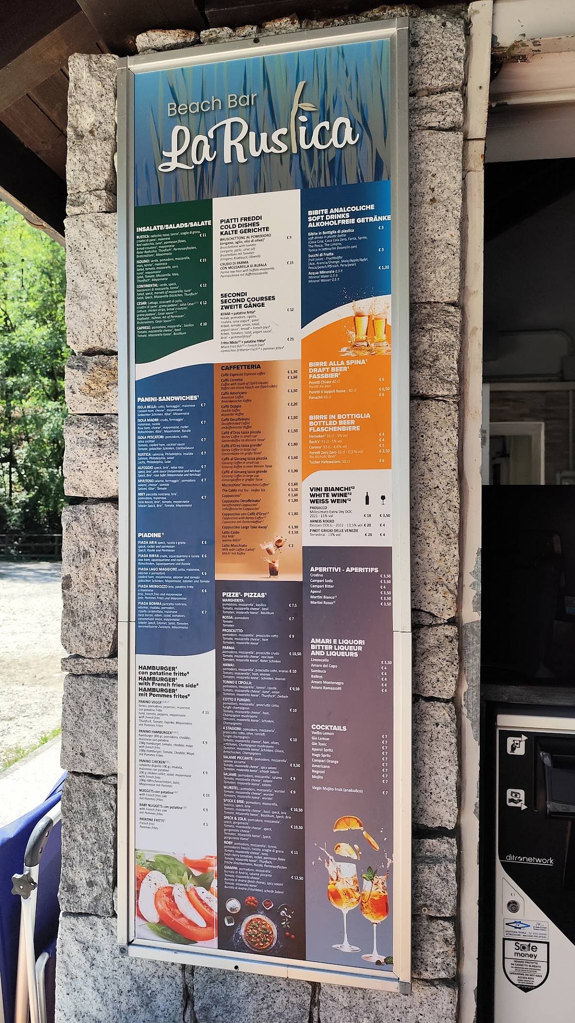 Menu di Bar La Rustica 