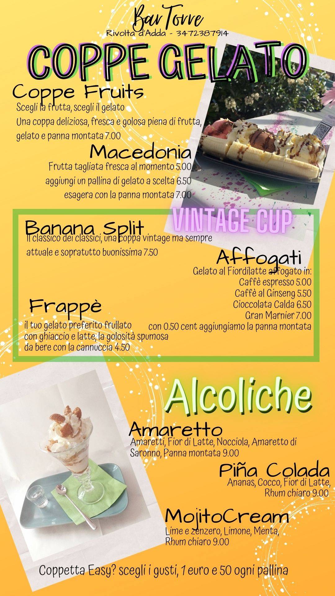 Menu di Bar la Torre 