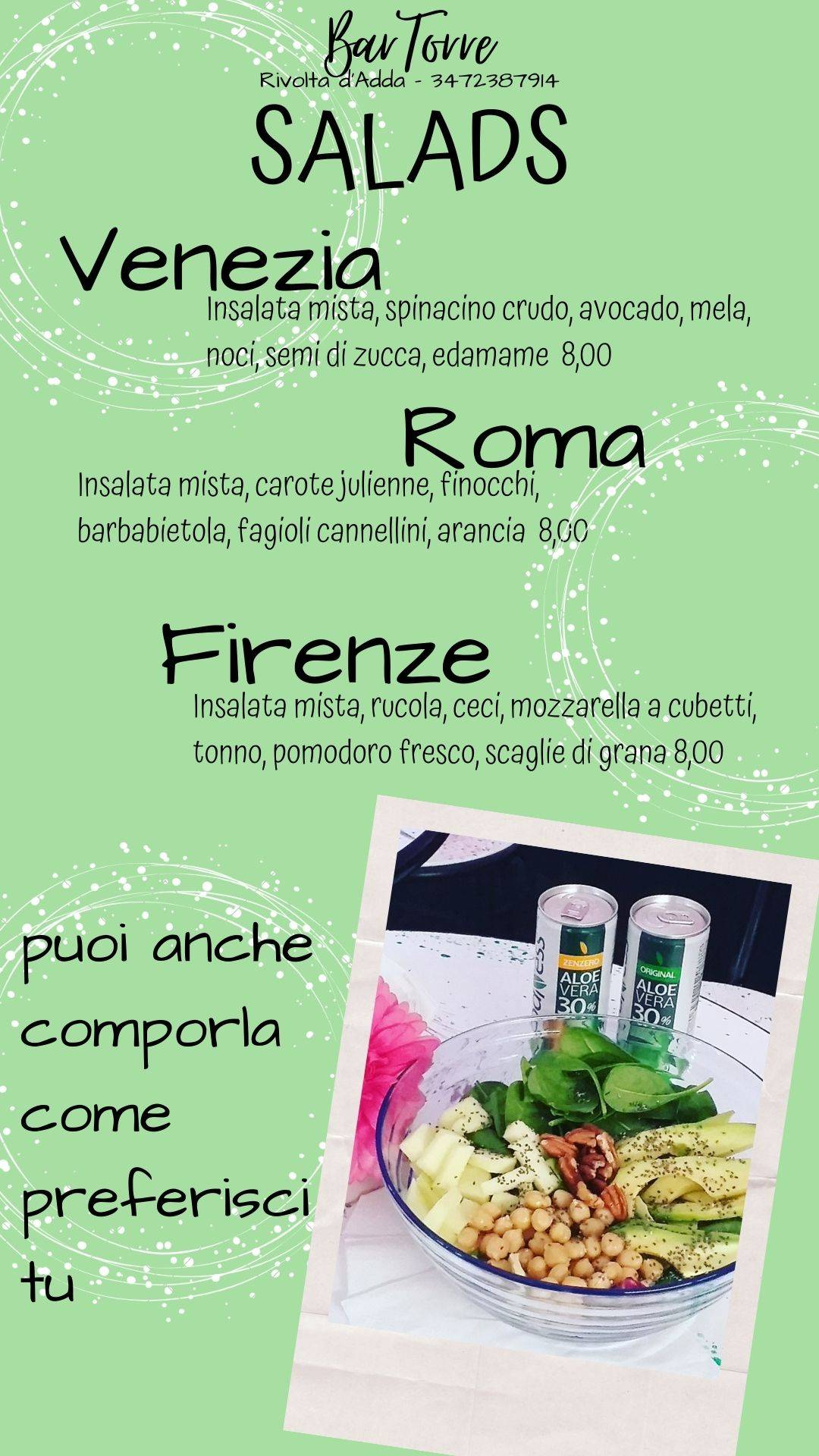 Menu di Bar la Torre 