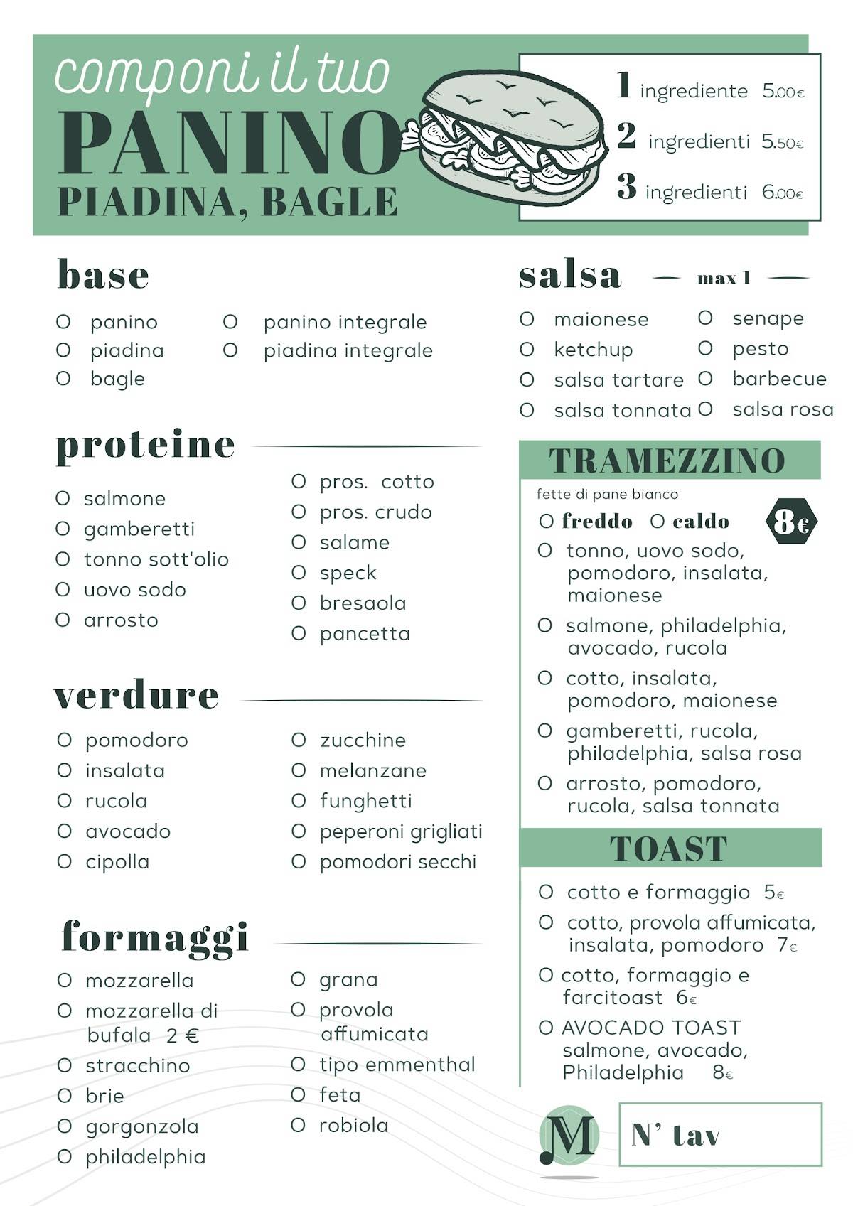 Menu di Bar Melody 
