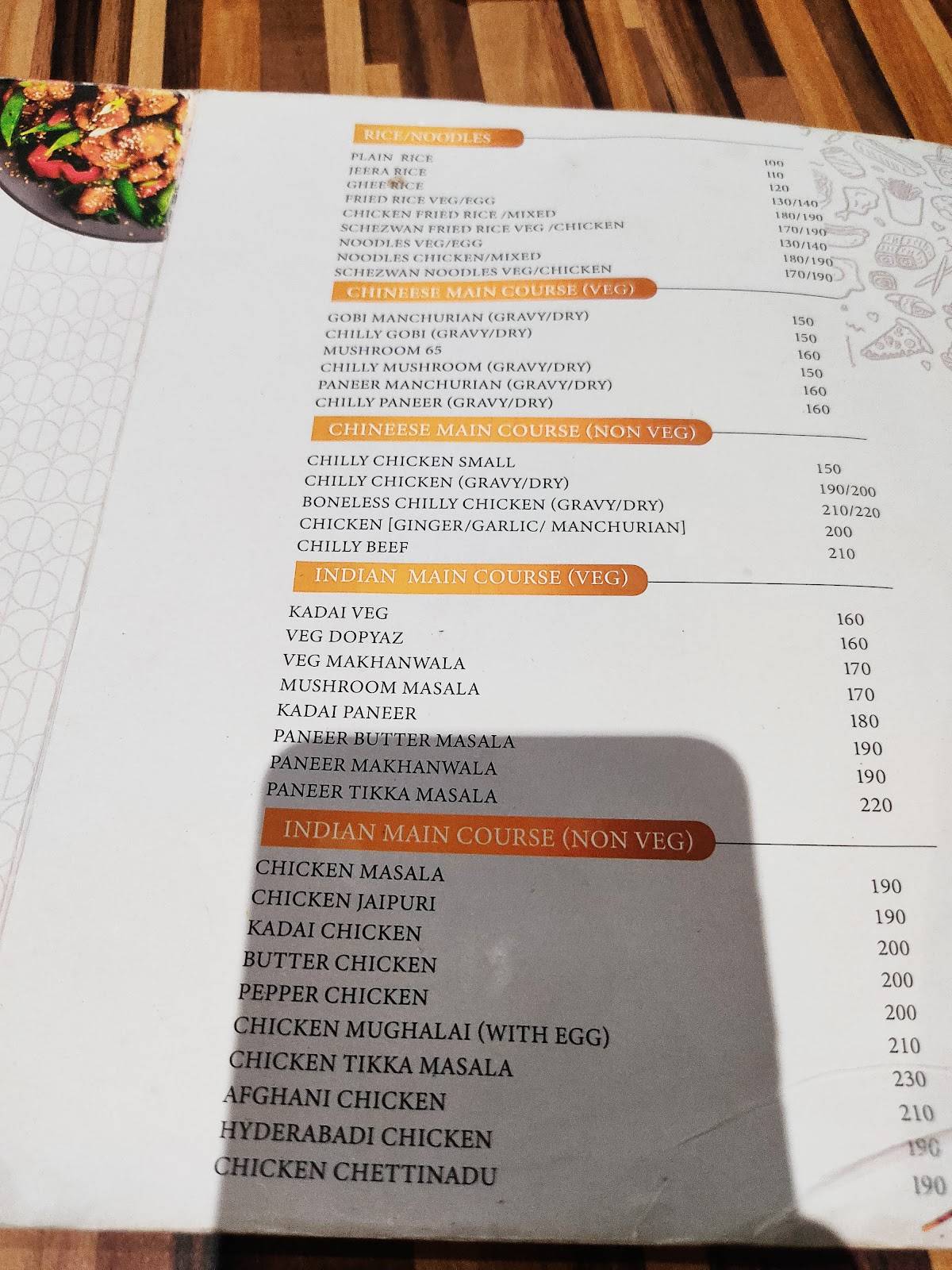 Bar-b-que Inn 1995 menu