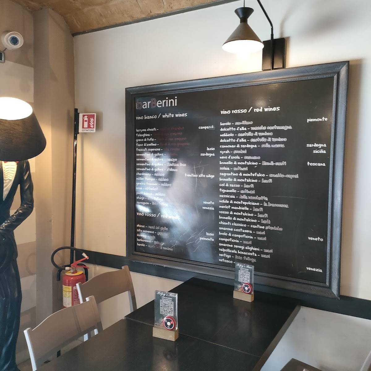 Menu di Caffè Barberini - Marconi 