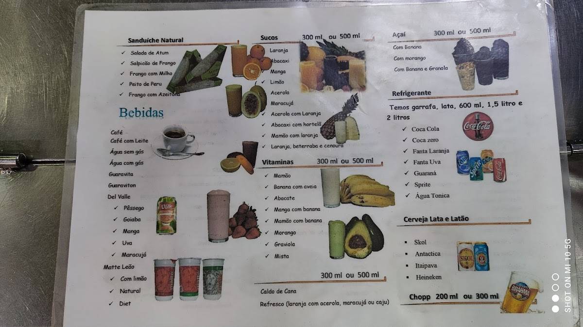 Bar e Sorveteria York cardápio