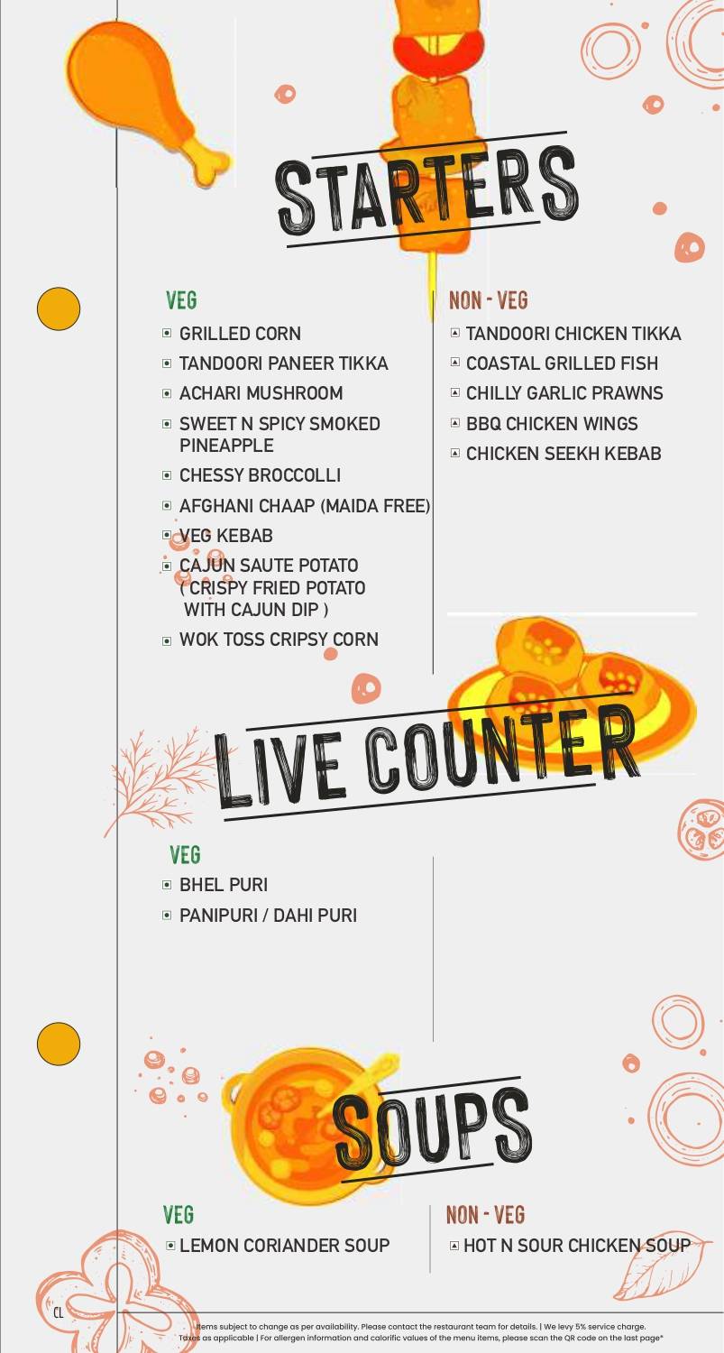 Barbeque Nation - Meerut - Panchsheel Colony menu