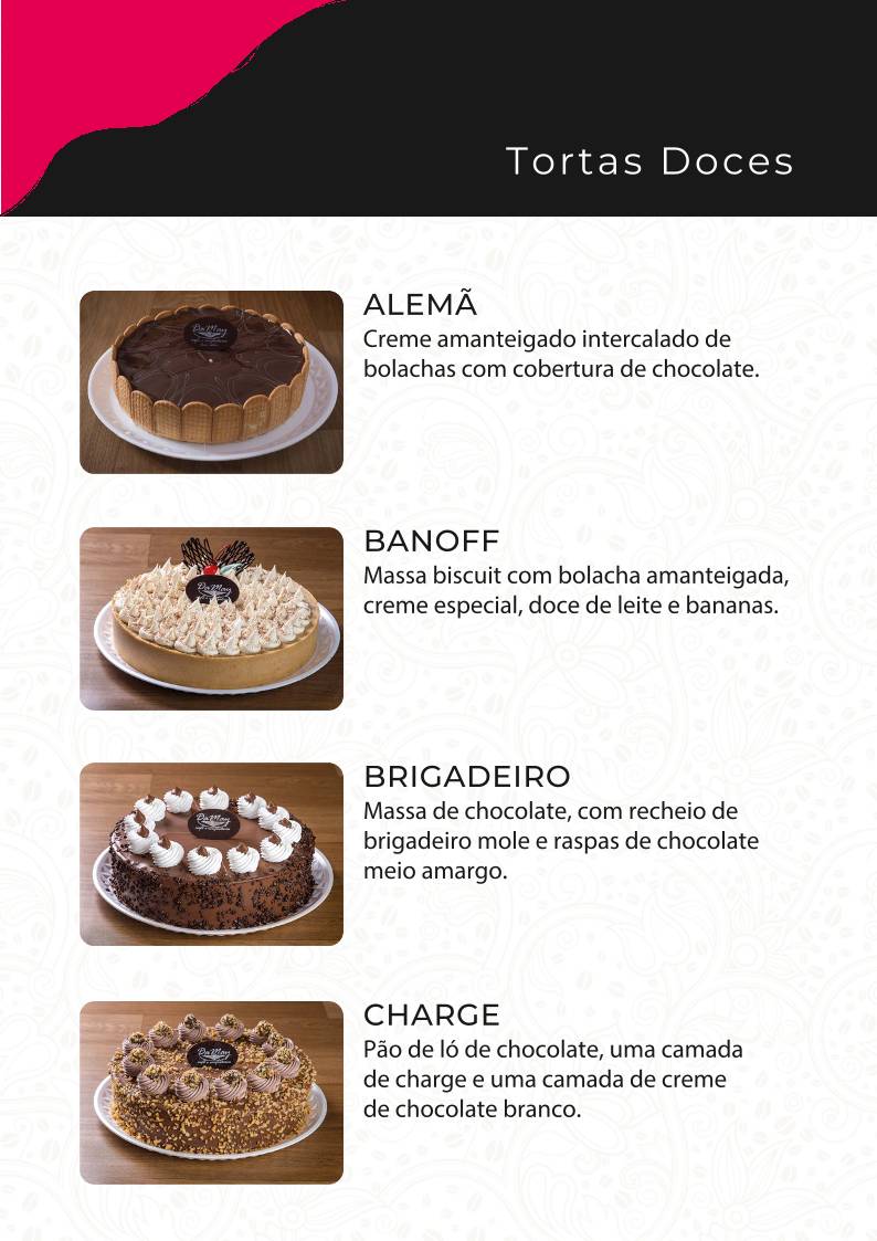 DaMay Café e Confeitaria cardápio