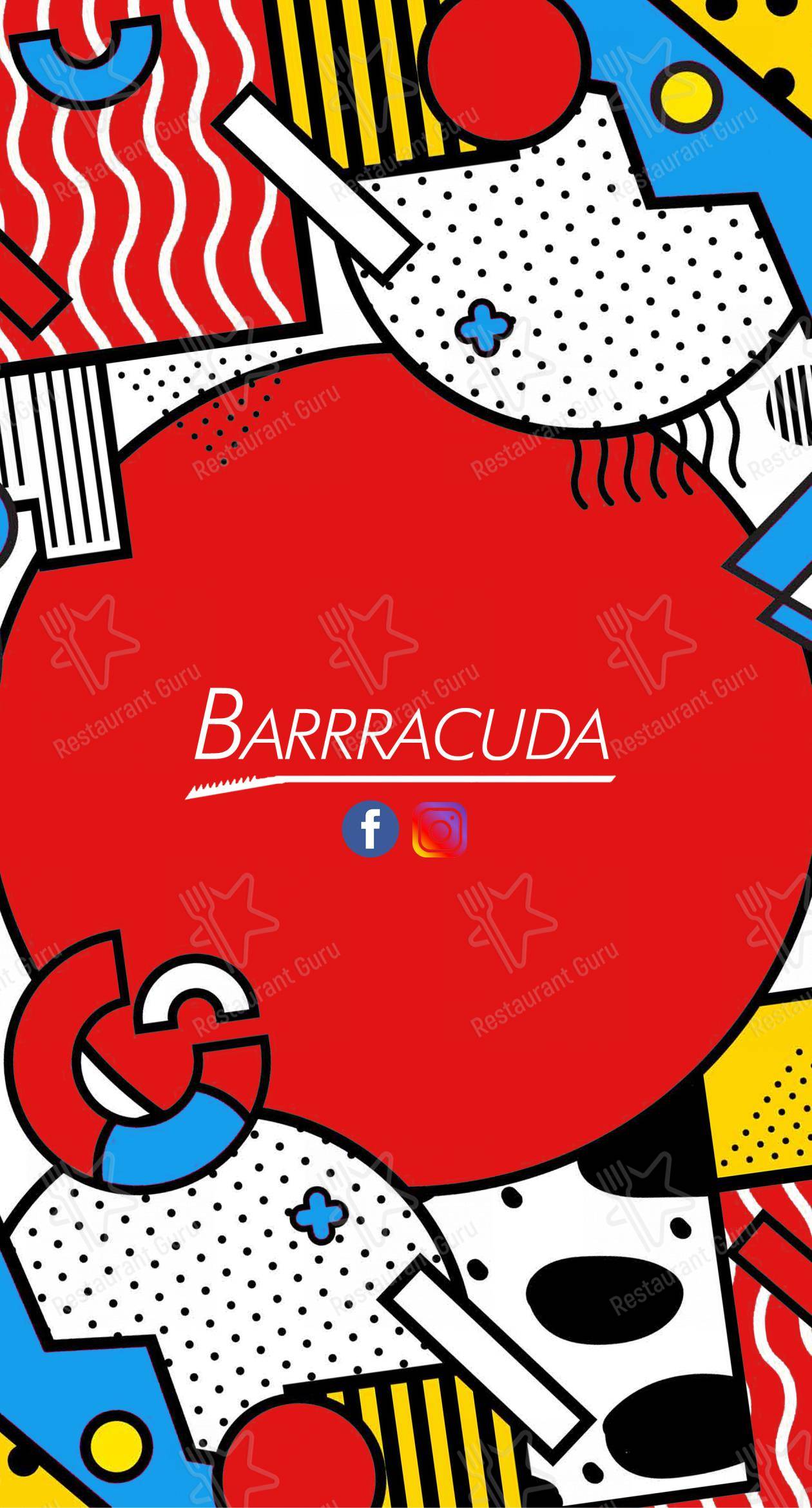 Menu per Barrracuda ristorante