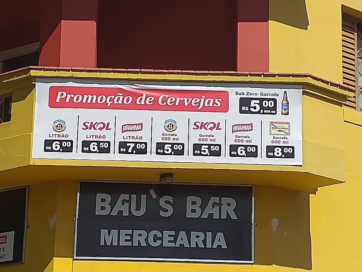 Bau's Bar e mercearia cardápio
