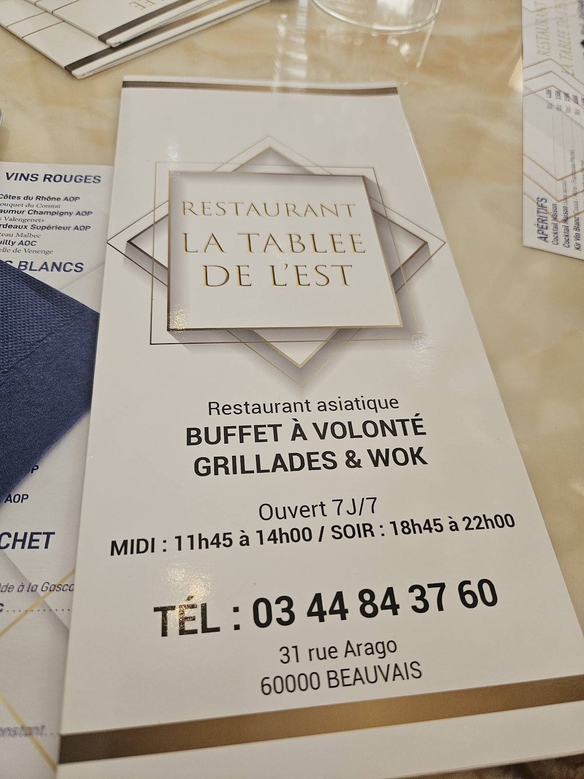 Menu de BO’BUFFET