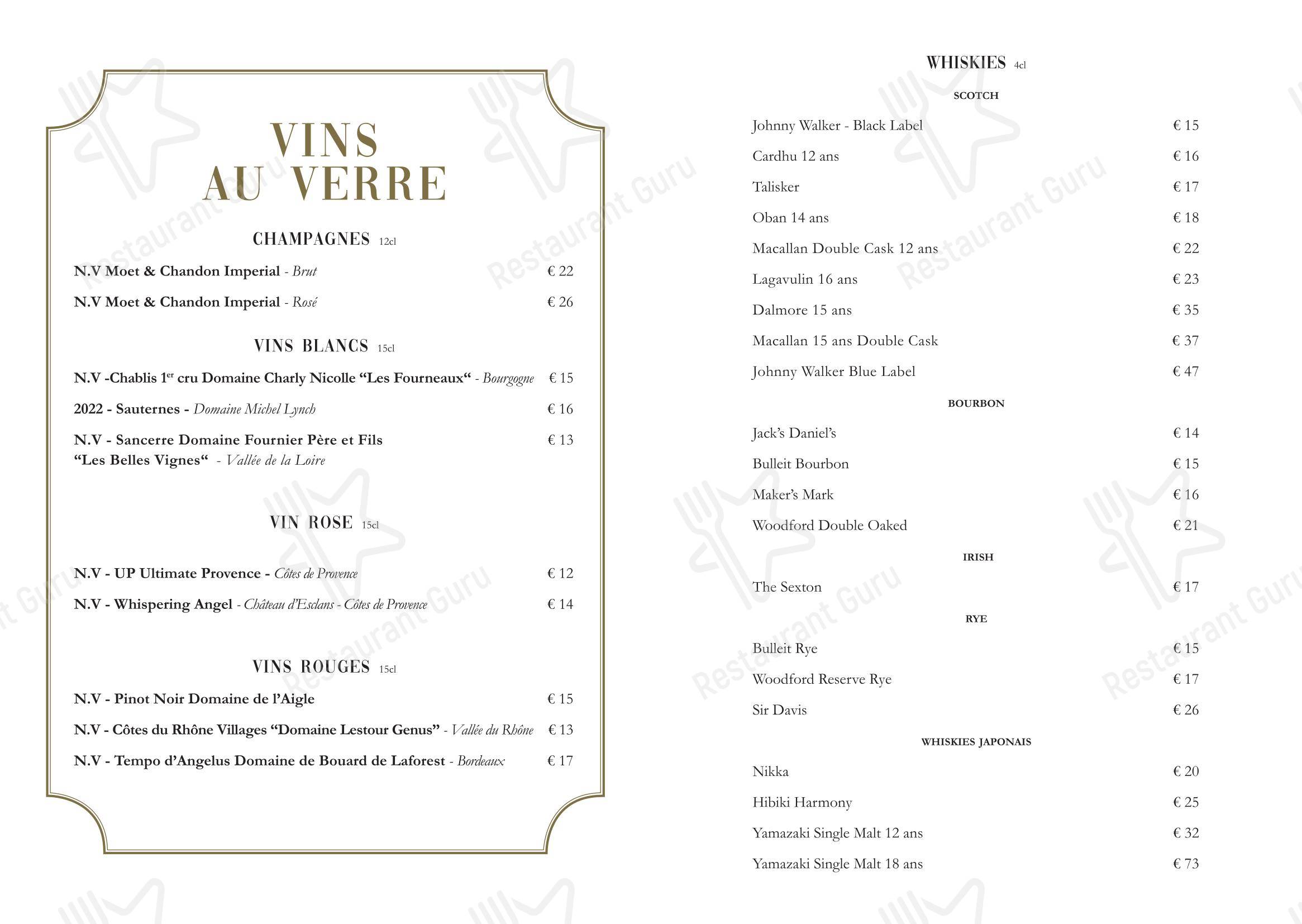Beefbar Paris dans Paris - Крафт меню