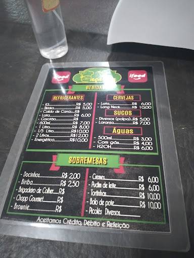 Restaurante Caçarola cardápio