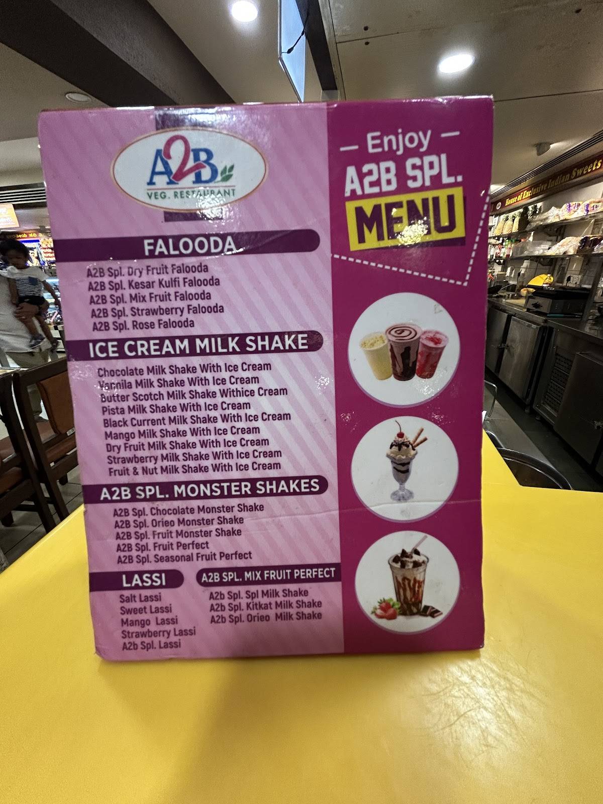 Adyar Ananda Bhavan - A2B menu