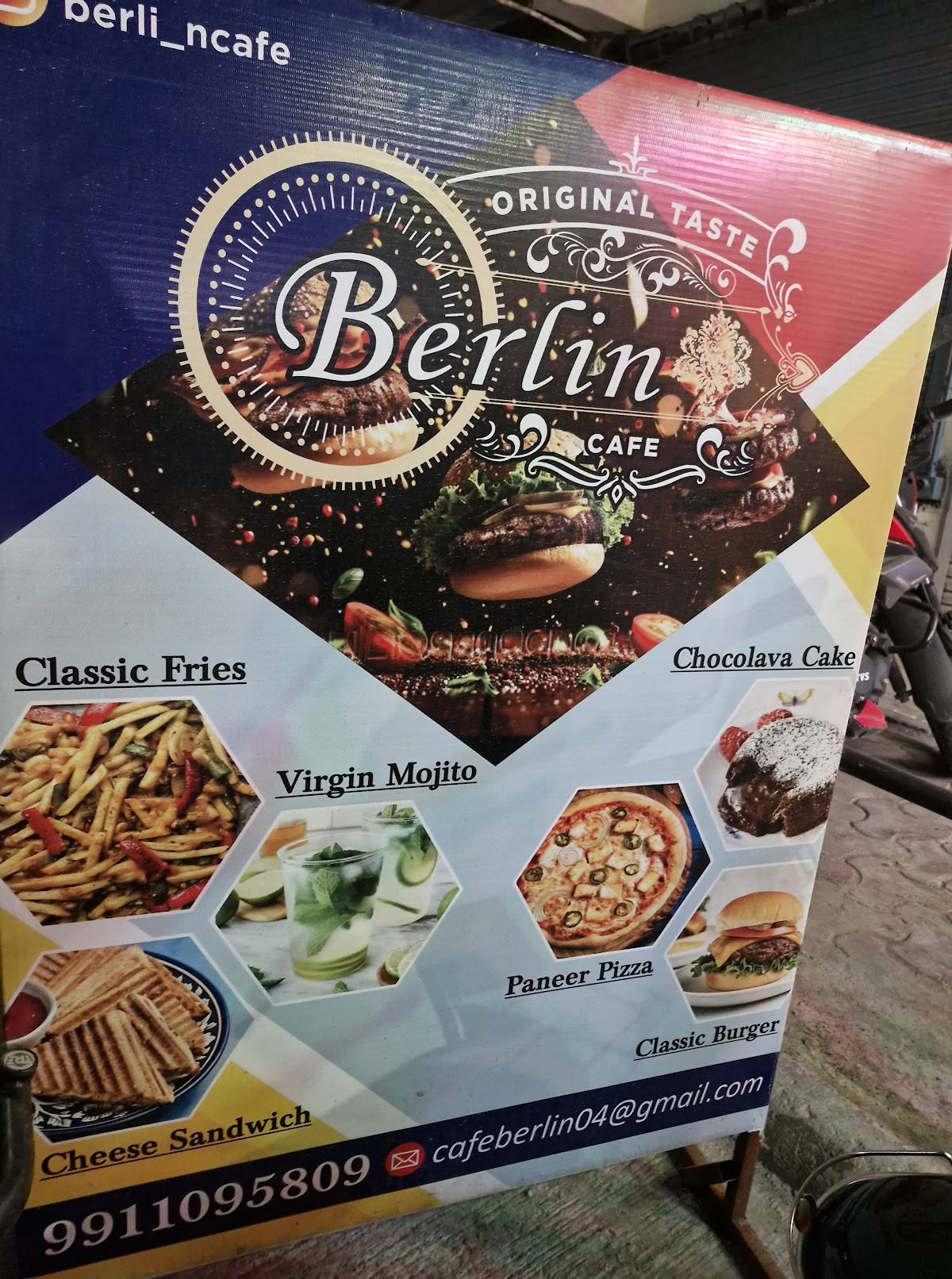 Berlin cafe menu