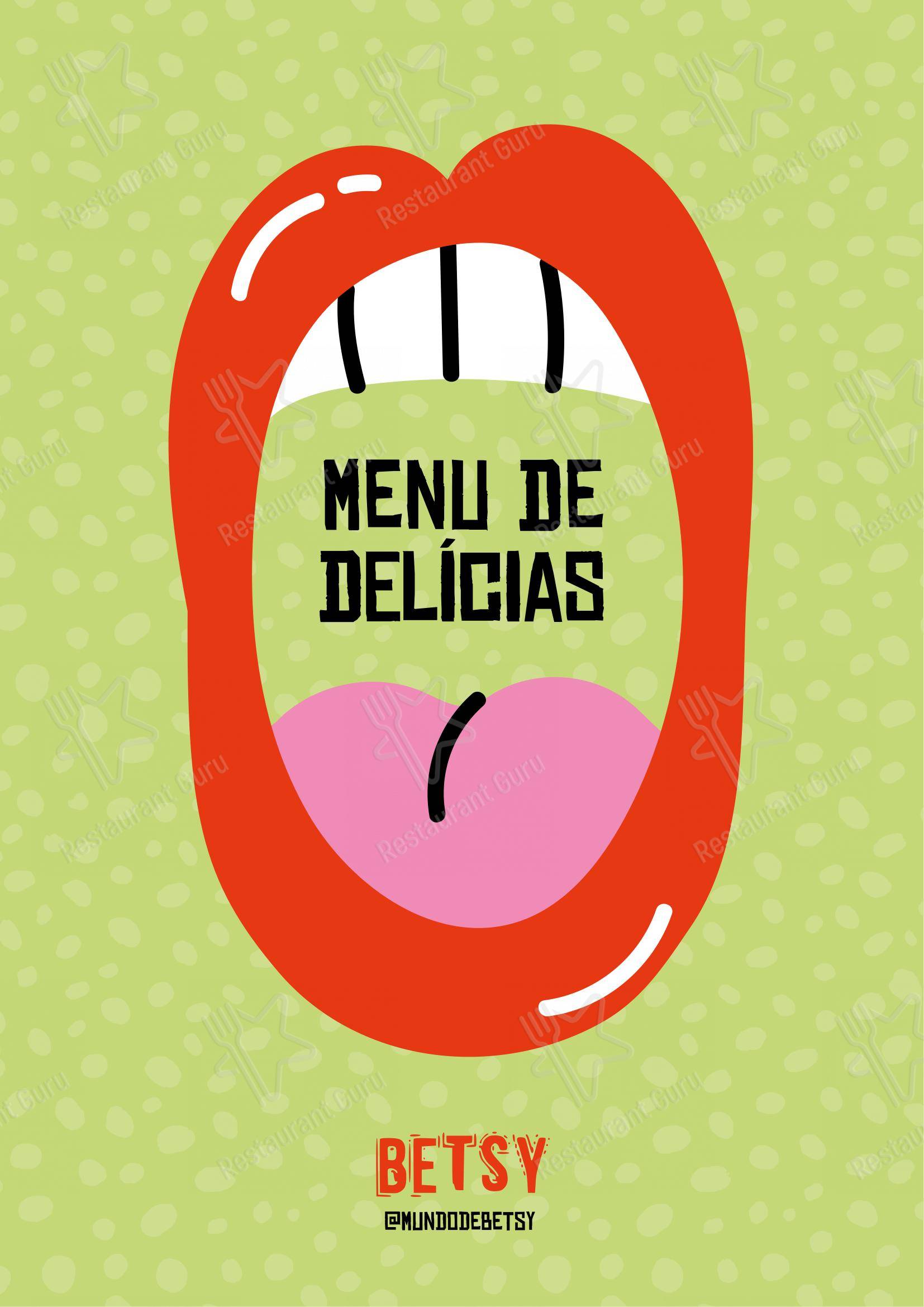 Mundo de Betsy em São Paulo - Menu