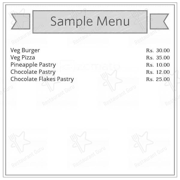 BHARDWAJ BAKER'S menu