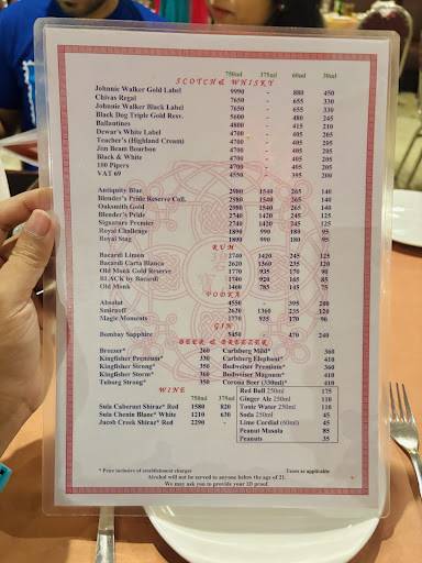 Big Boss Restaurant menu