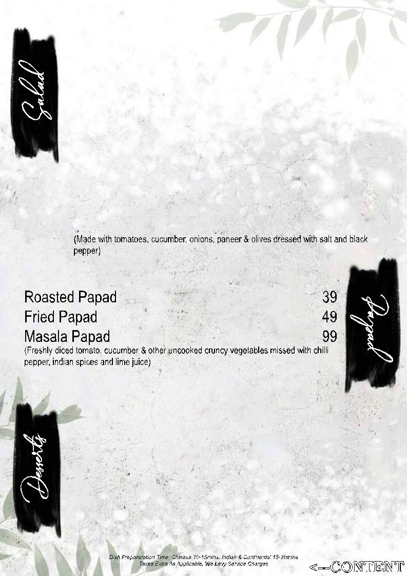 Big bites multicuisine restaurant menu