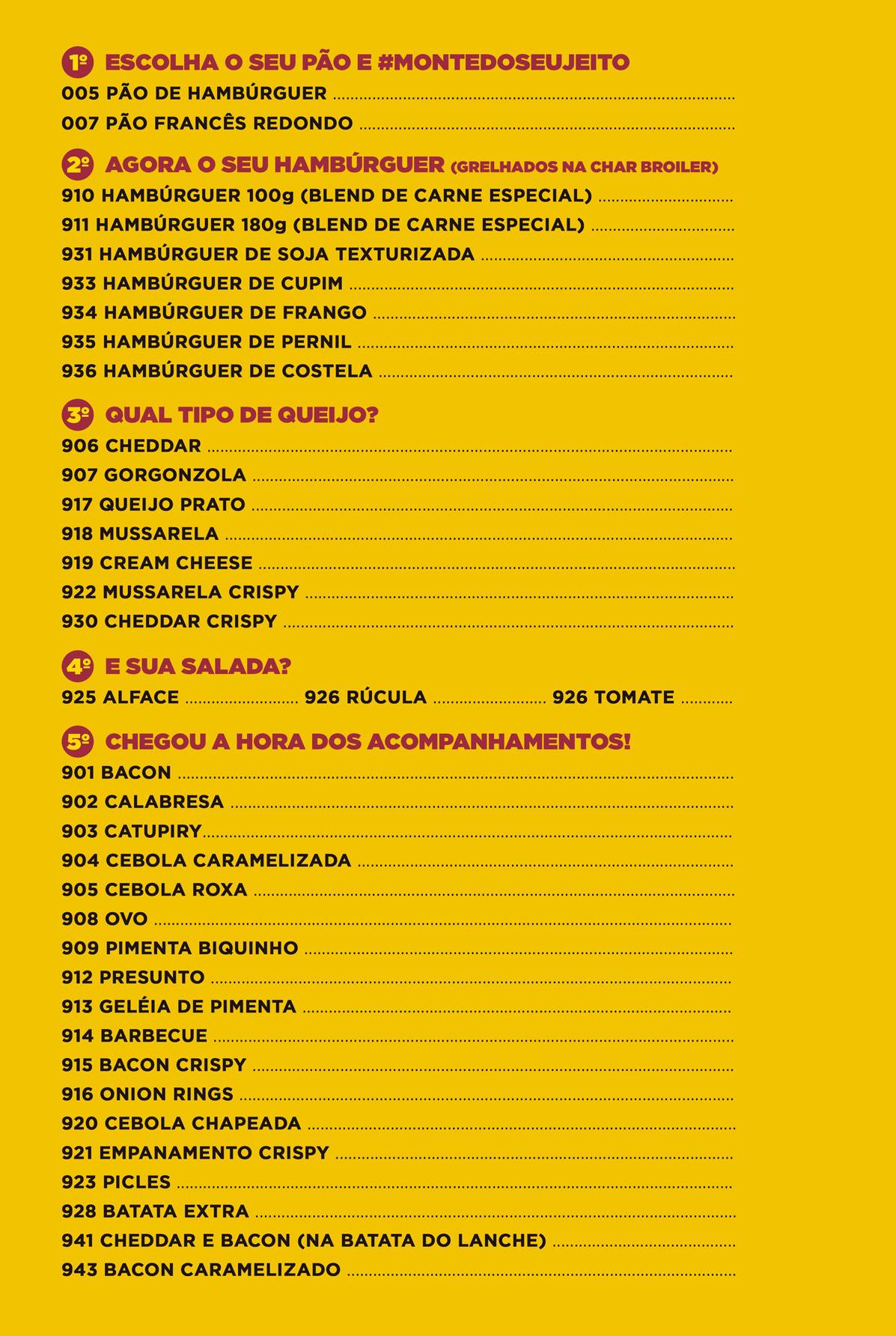 Simpatia Gourmet cardápio