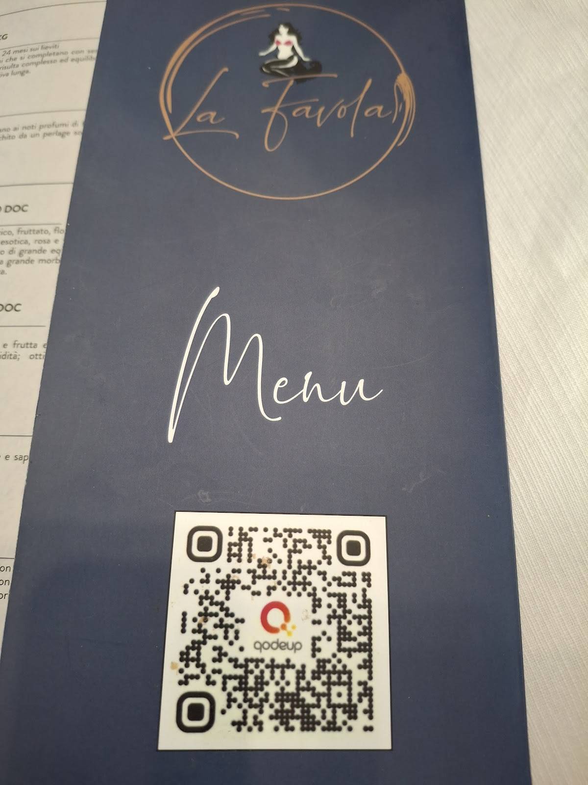 Menu di Bistro Ristorante La Favola 