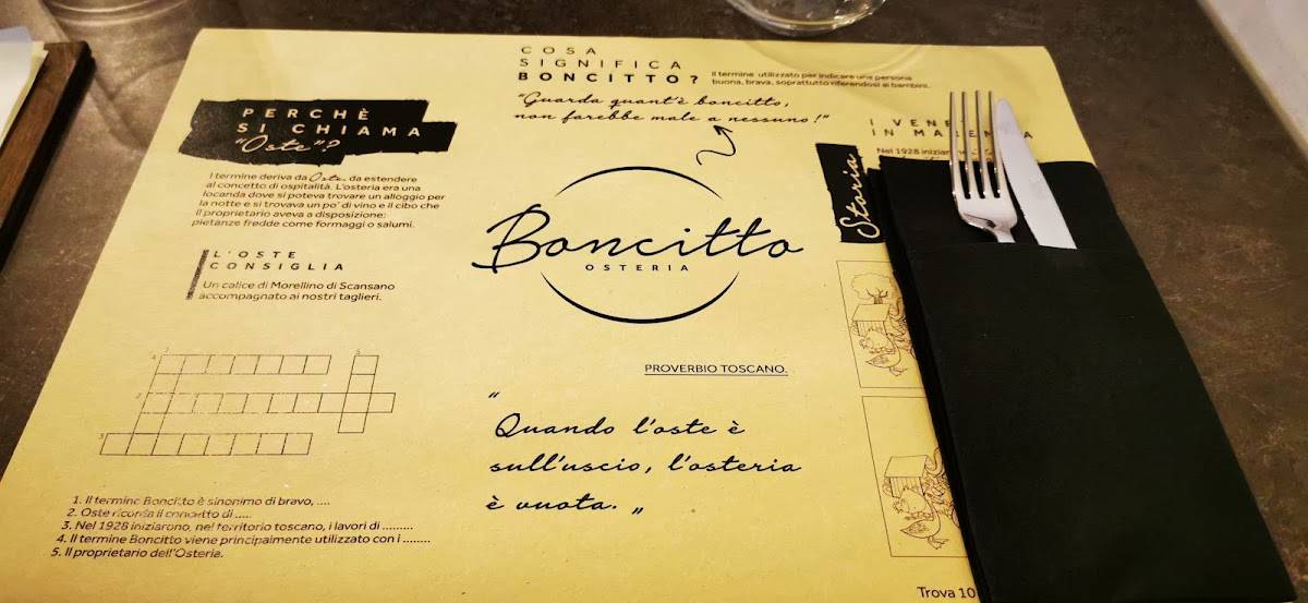 Menu di Boncitto di Silvestrin Francesco 