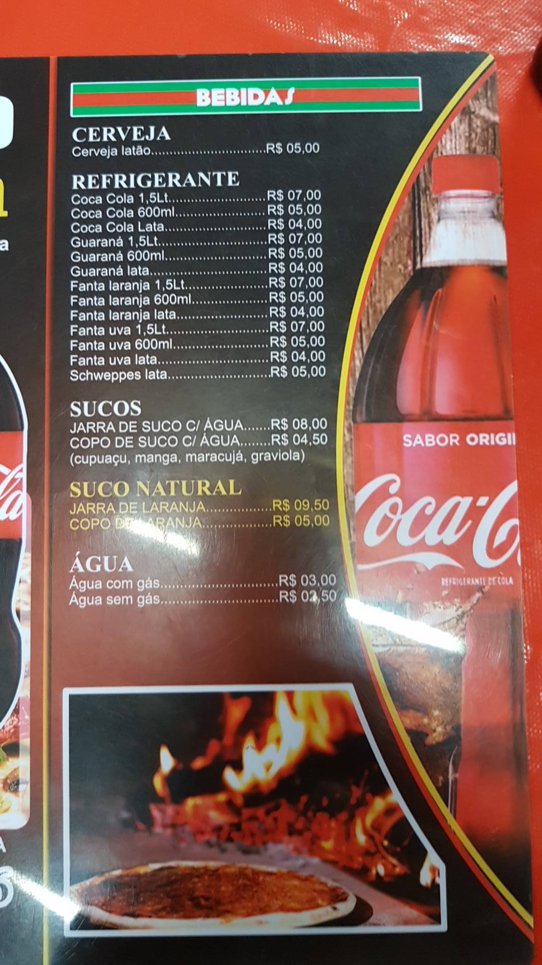 Bonna Pizza cardápio