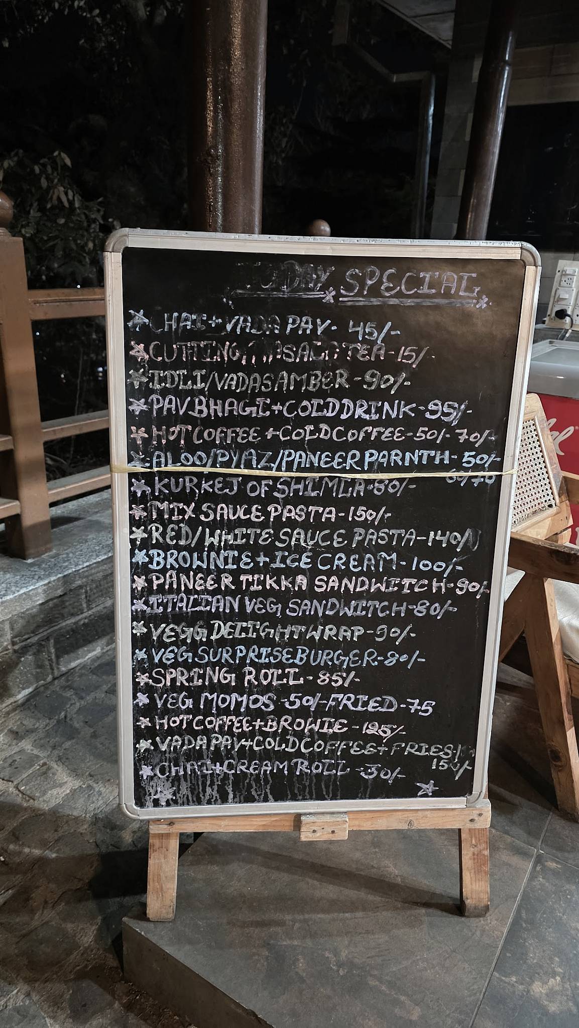 Book Cafe menu