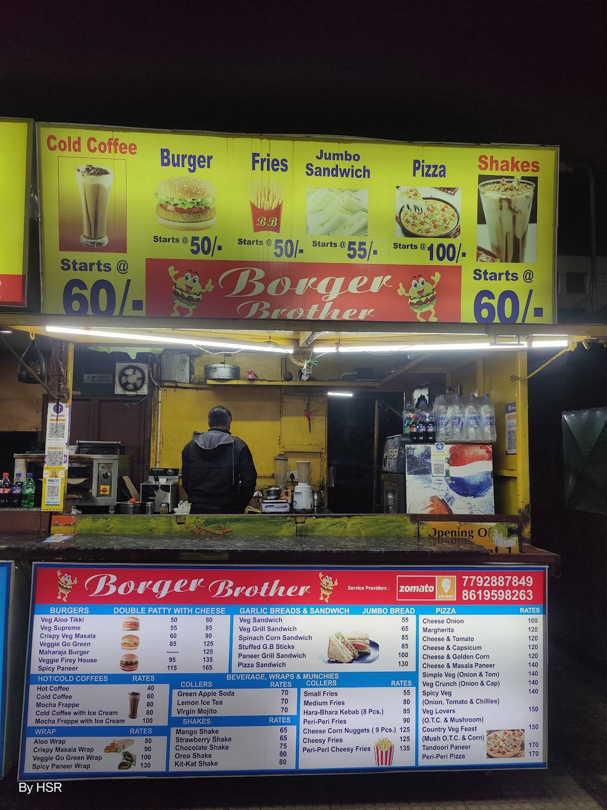 Borger Brother menu