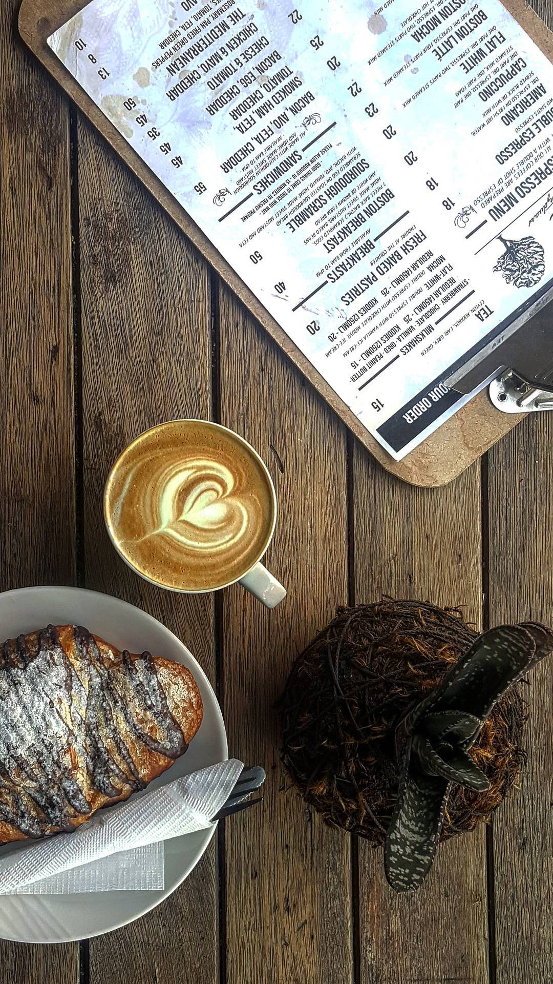 Menu at Boston Coffee Roasters restaurant, Cape Town, Cleveland St