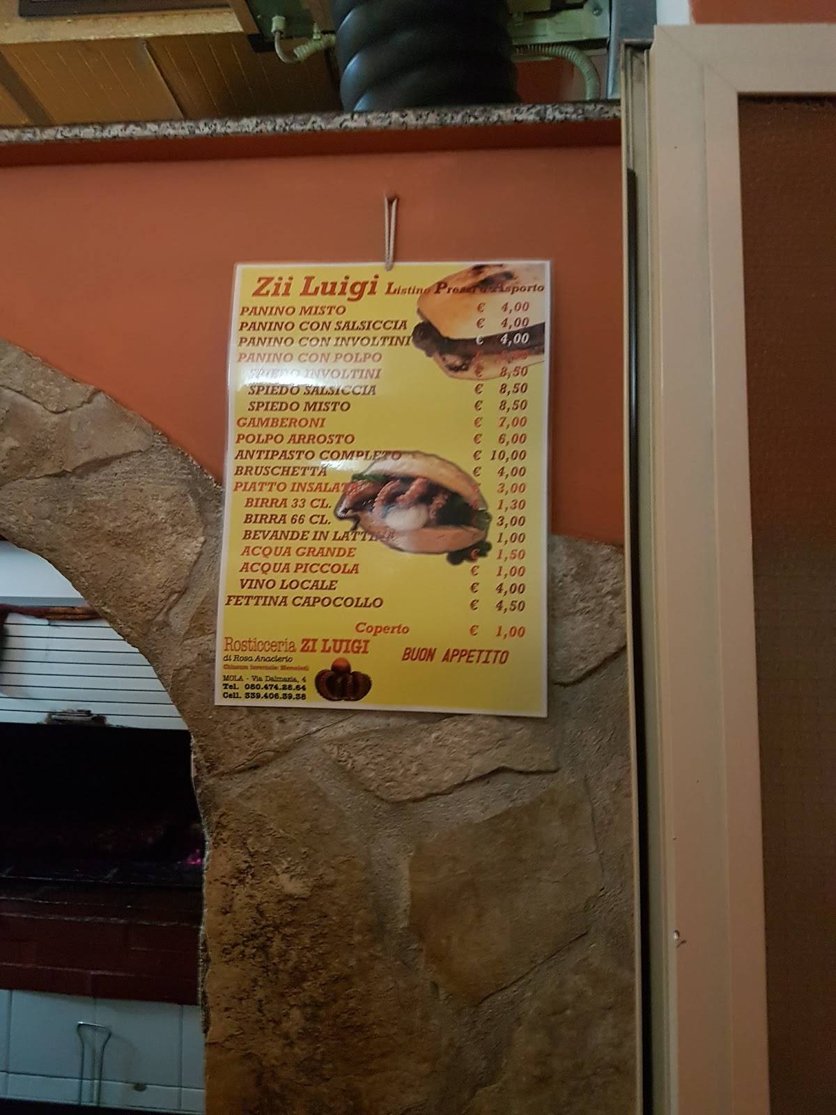 Menu di Braceria Zi Luigi 