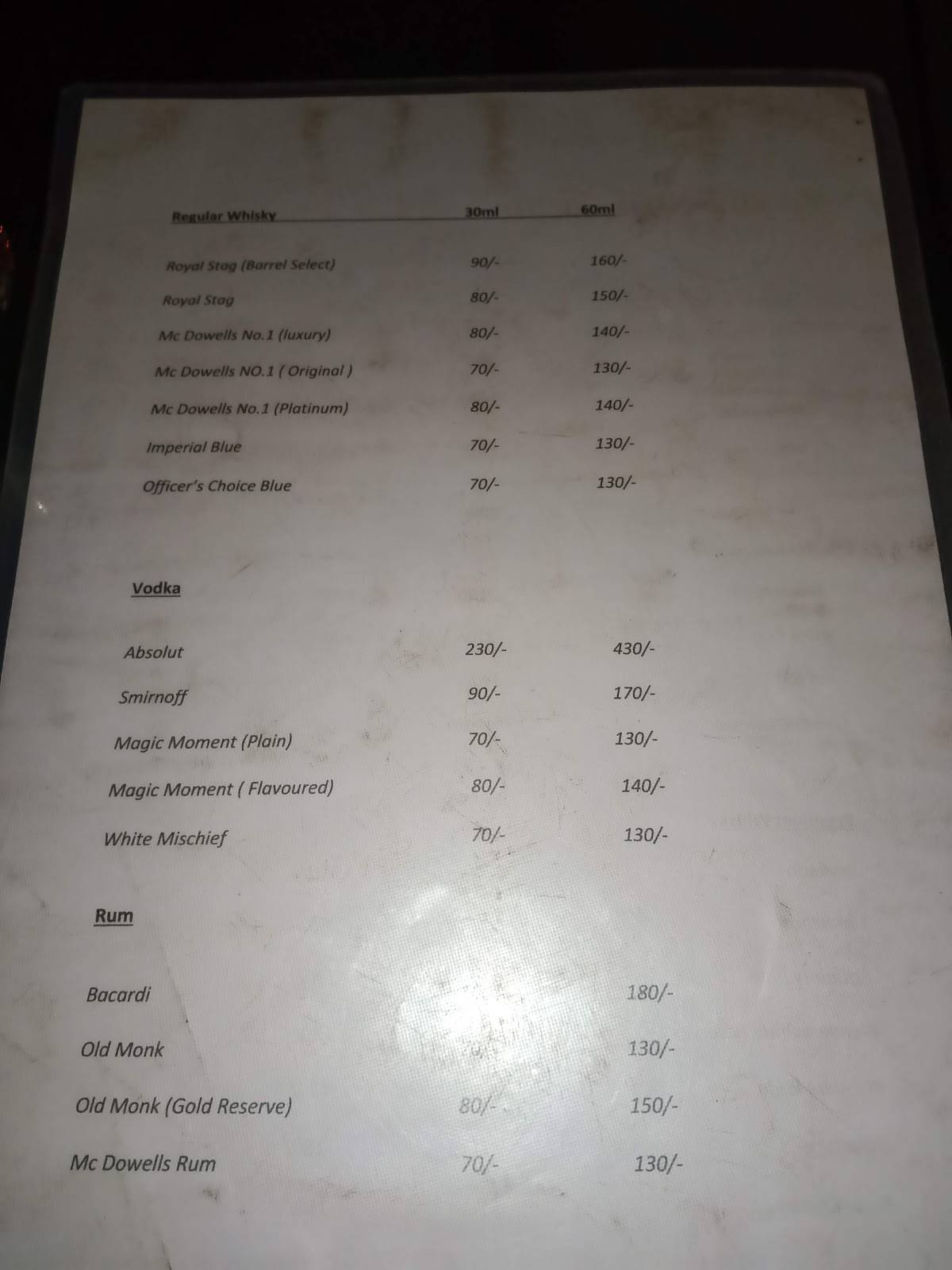 Brain Bells menu