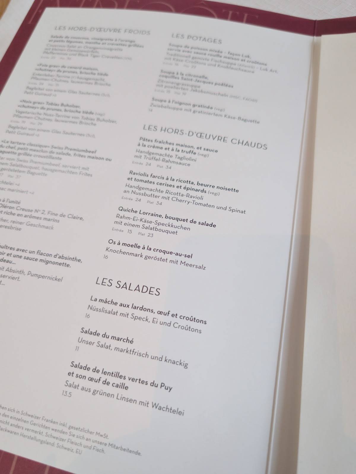 Menu di Brasserie LOK 