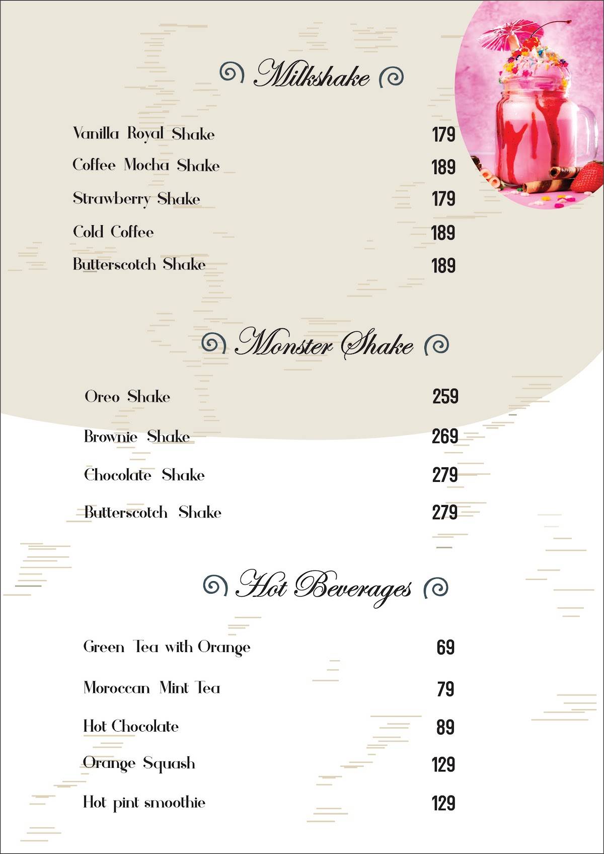 BrewBee - Café in Coimbatore menu