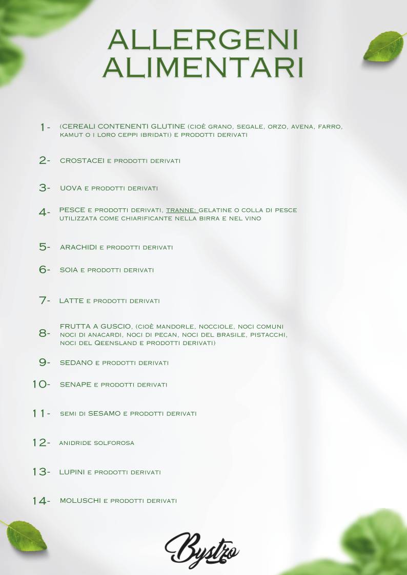 Menu di Bystro 