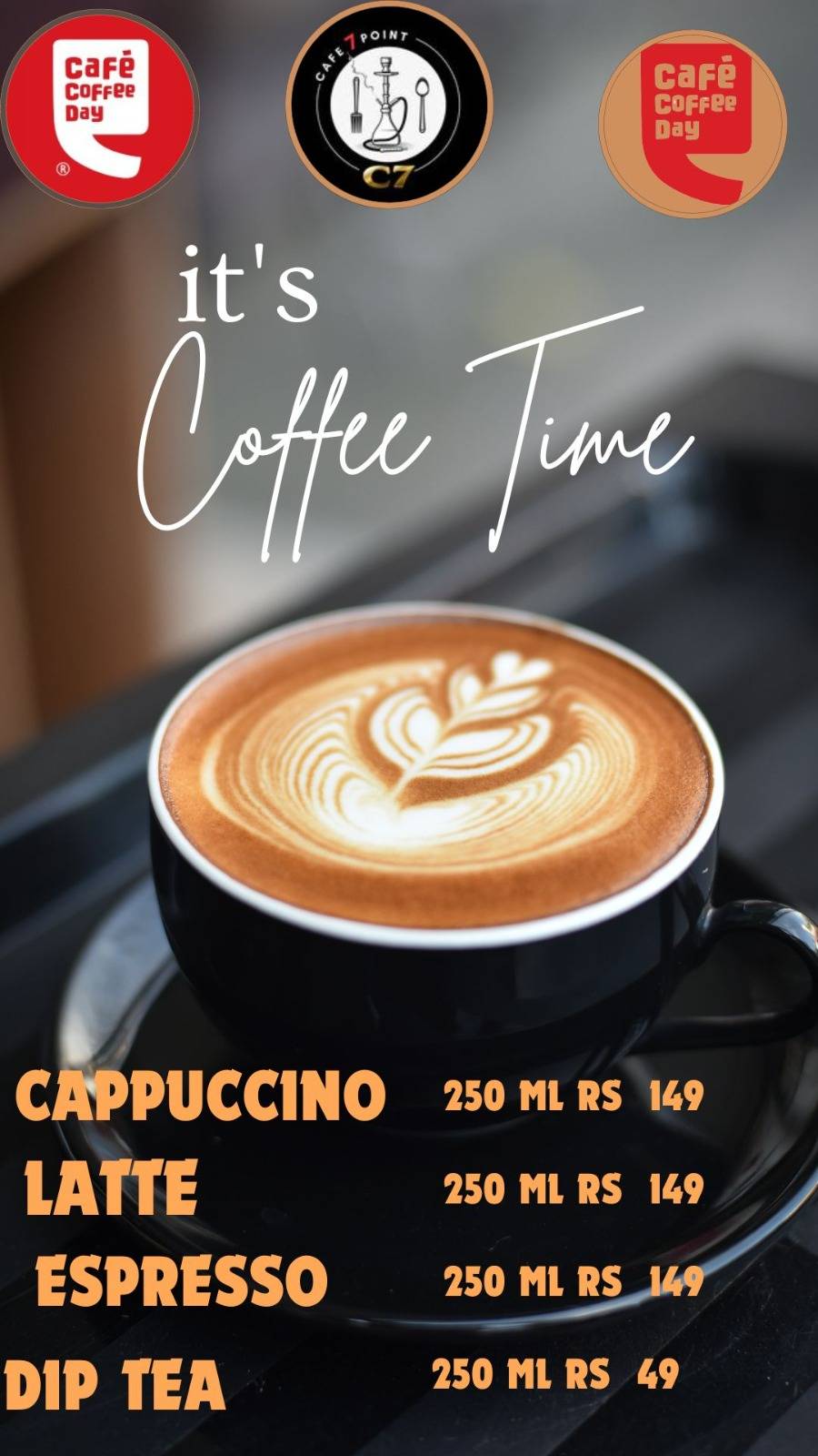 CAFE 7 POINT & LOUNGE ( A unit of Arshaan Restaurant ) menu