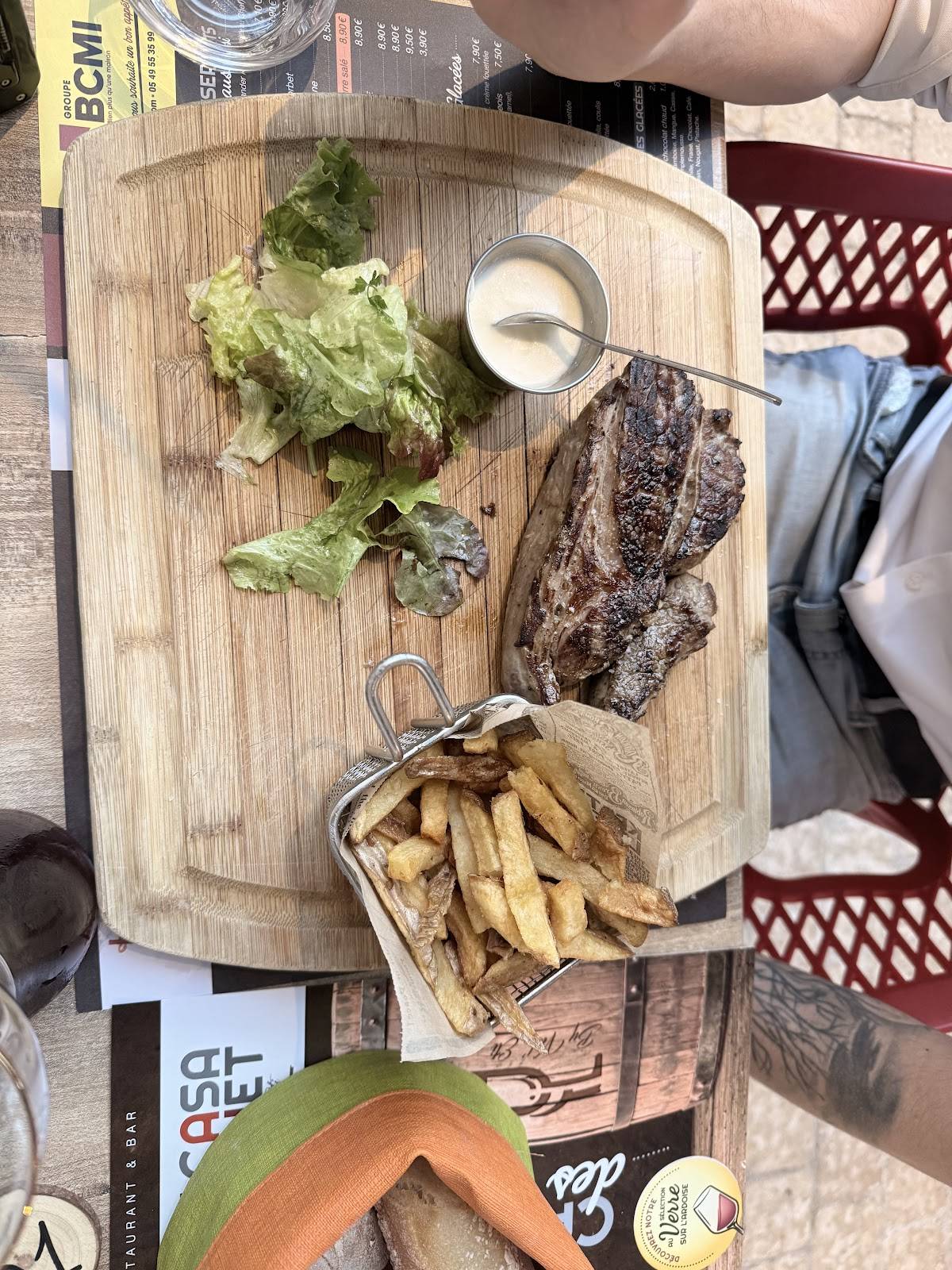 Menu de Casa Huet Saint Benoît Poitiers