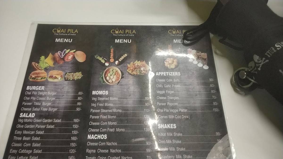 Chai Pila - Parvat Patiya - Surat menu