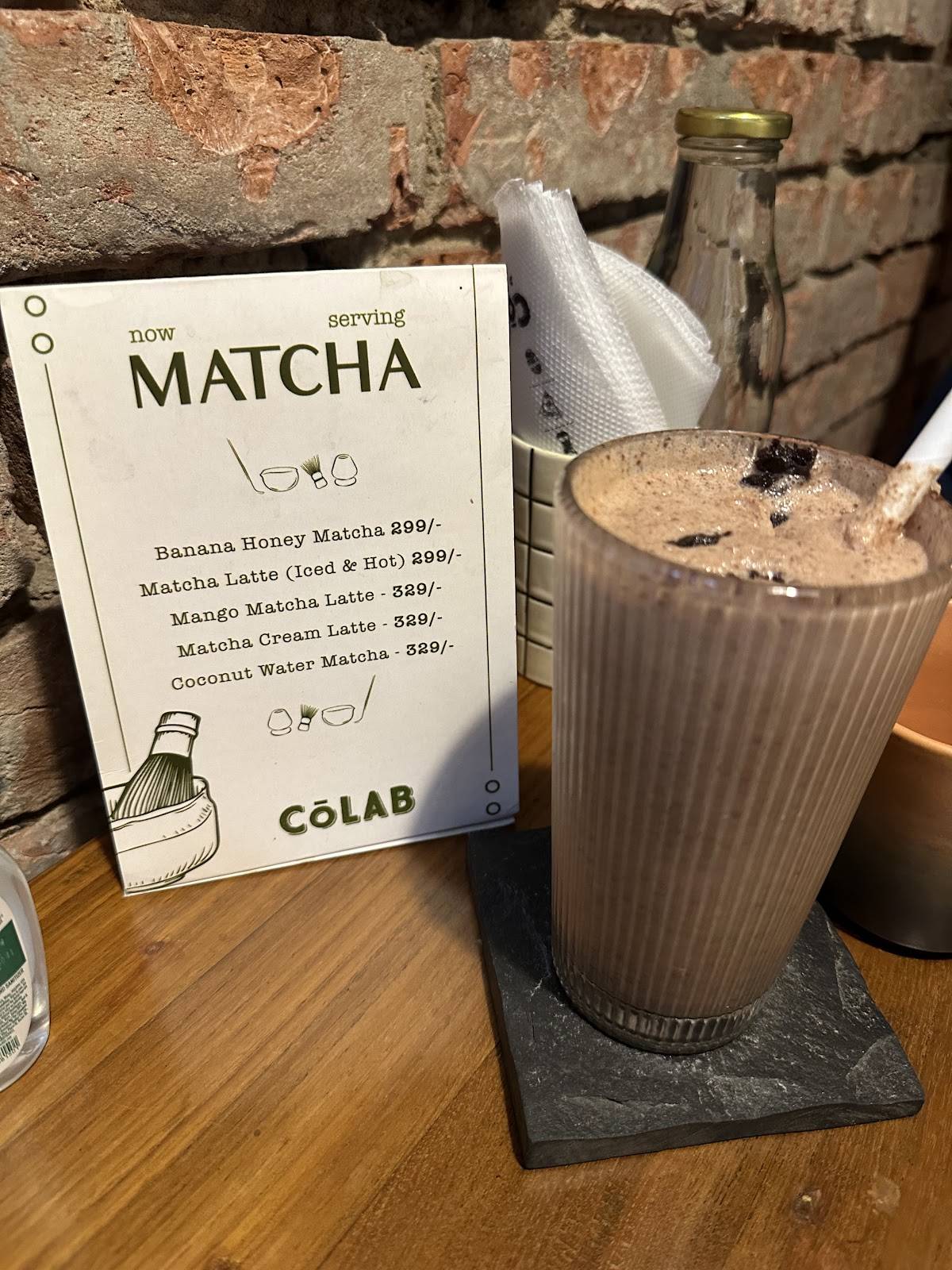 COLAB Coffee Calcutta menu