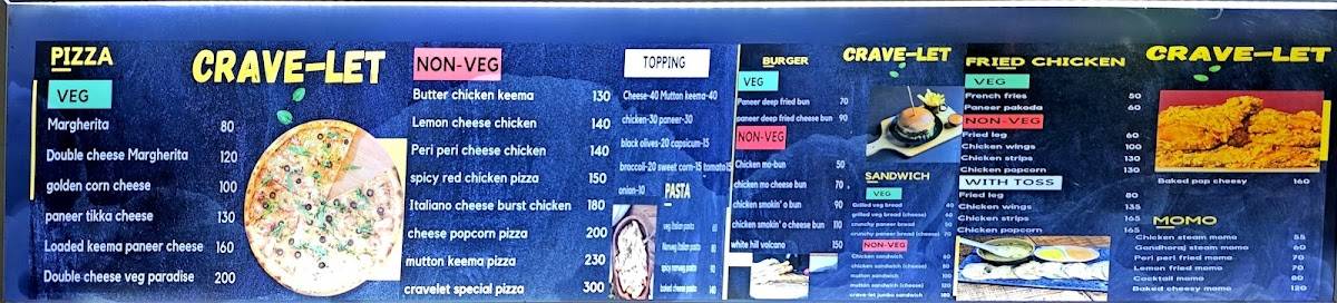 CRAVE-LET menu