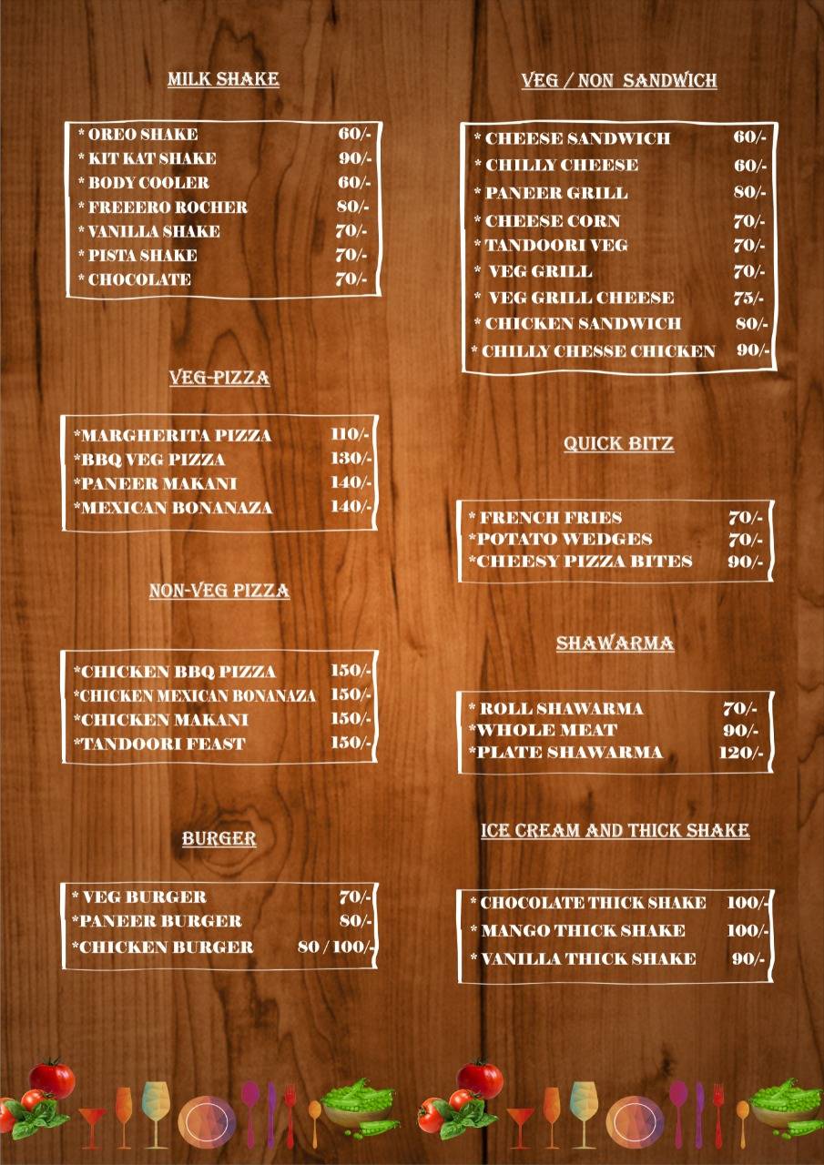 Cafe 94 menu