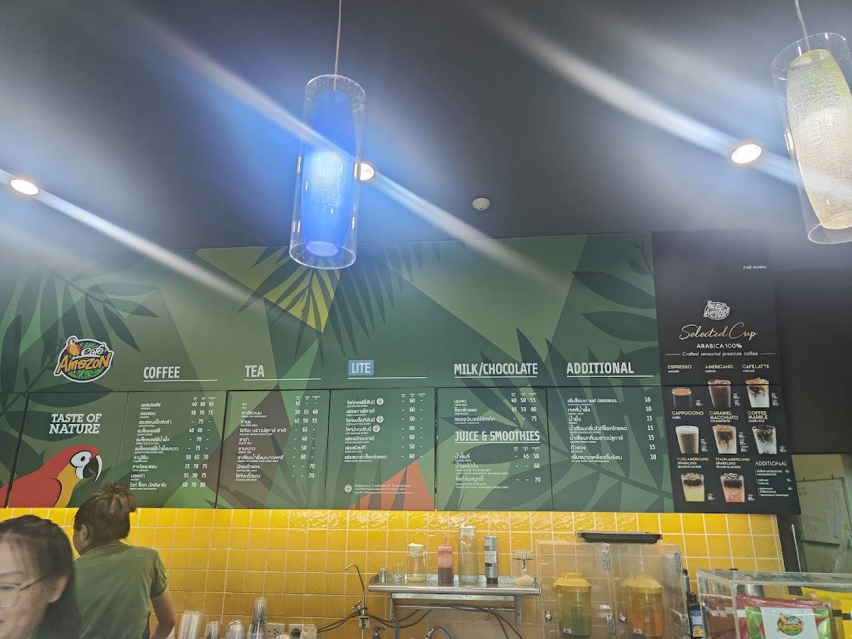 Menu at Café Amazon cafe, Bang Tho Rat, F484+89Q