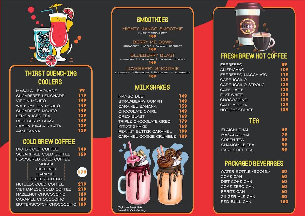 Menu at Cafe Big B's - Doners & Shawarmas, New Delhi