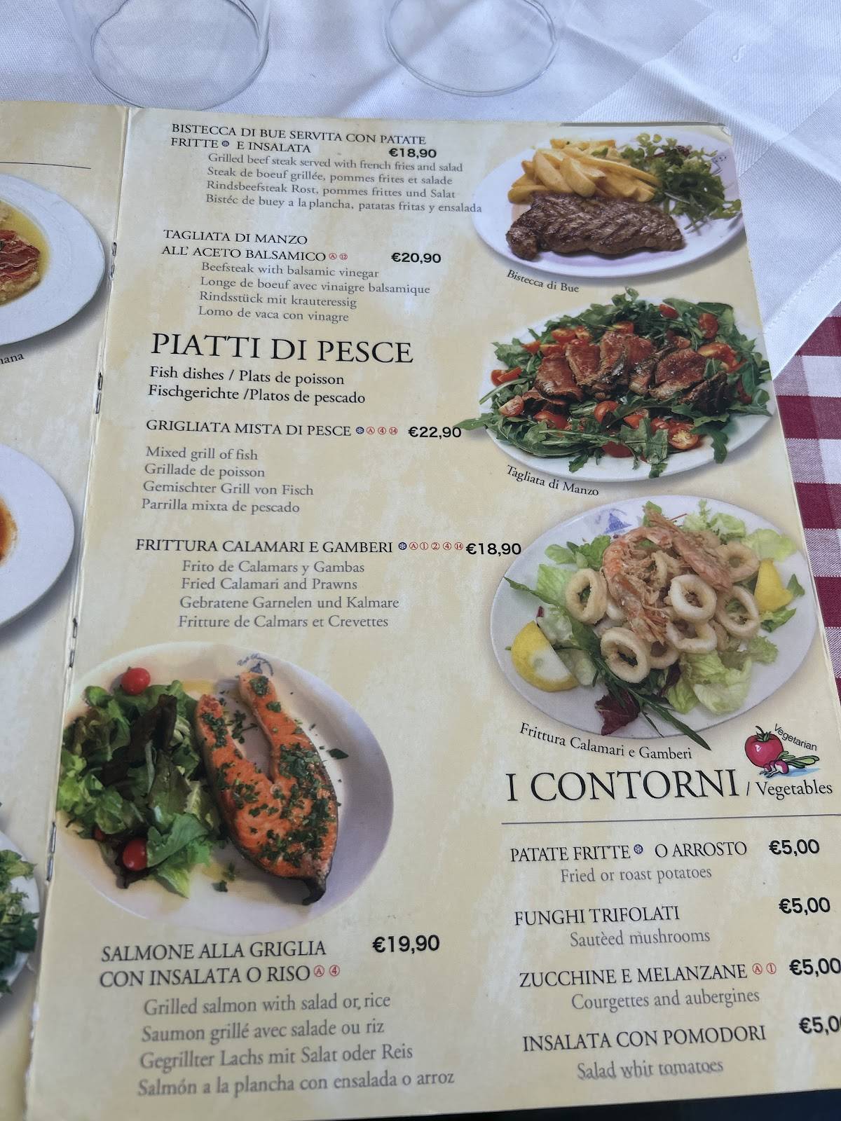 Menu di Cafe Risorgimento 