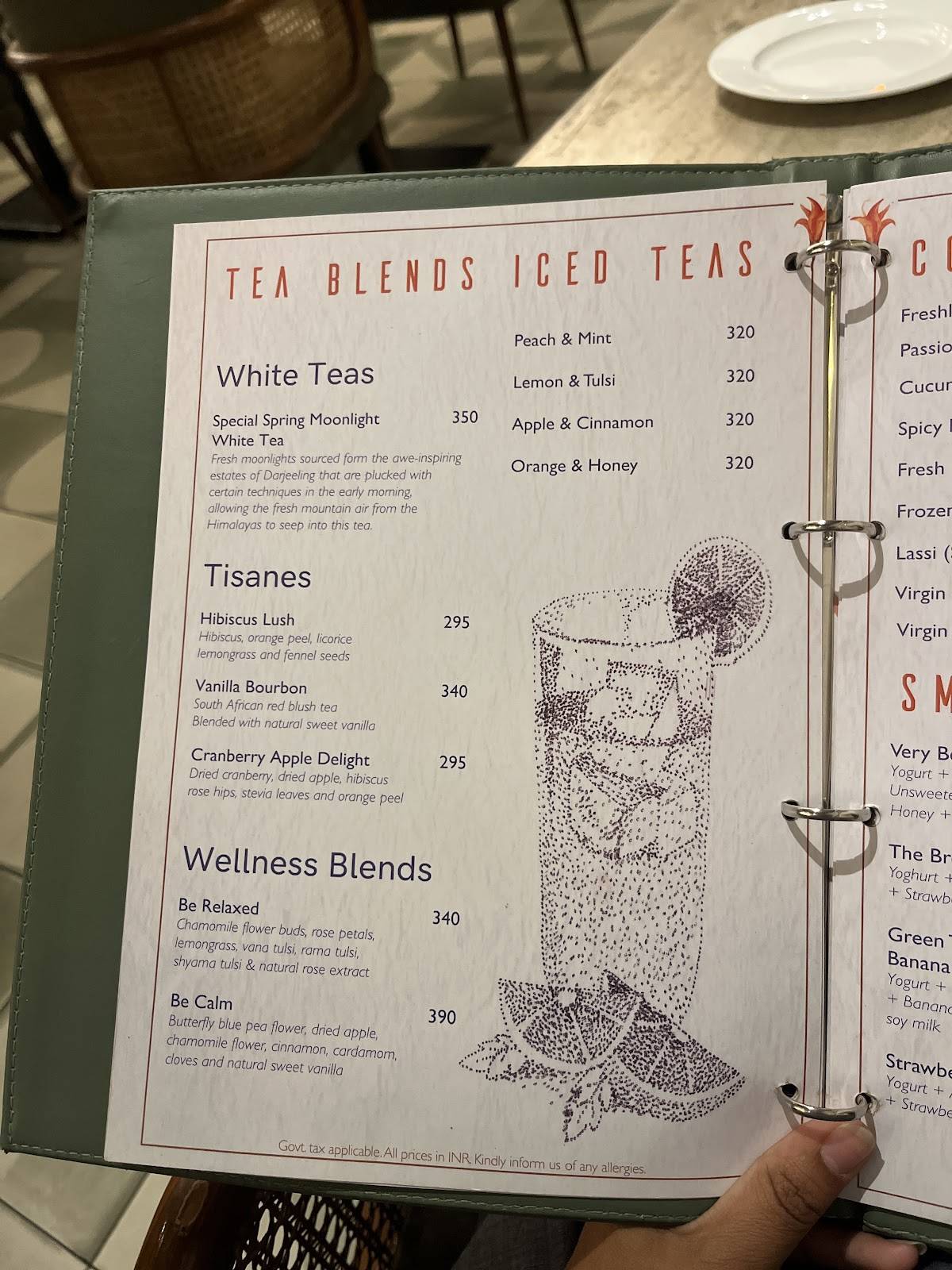 Cafe Tesu menu