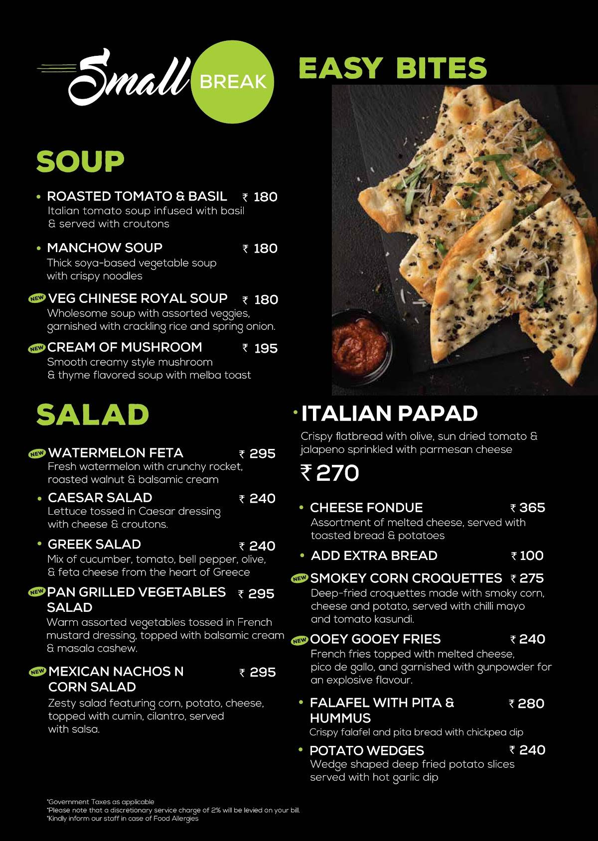 Chai Break - Siliguri menu