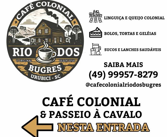 Café Colonial Rio dos Bugres cardápio