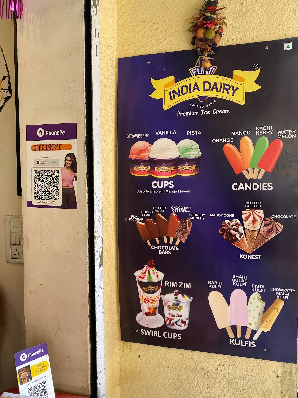 Cafe Creme menu