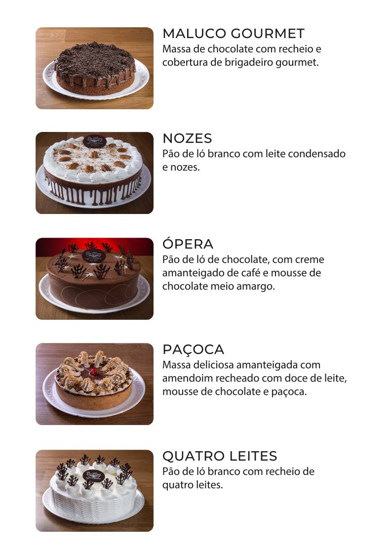 DaMay Café e Confeitaria cardápio